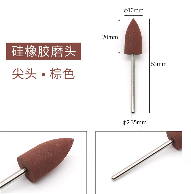 Dental Silicone Grinding Head Silicone Rubber Polishing Series Low Speed Grinding Head Denture Metal Base Mechanic Polishing Grinding Head
