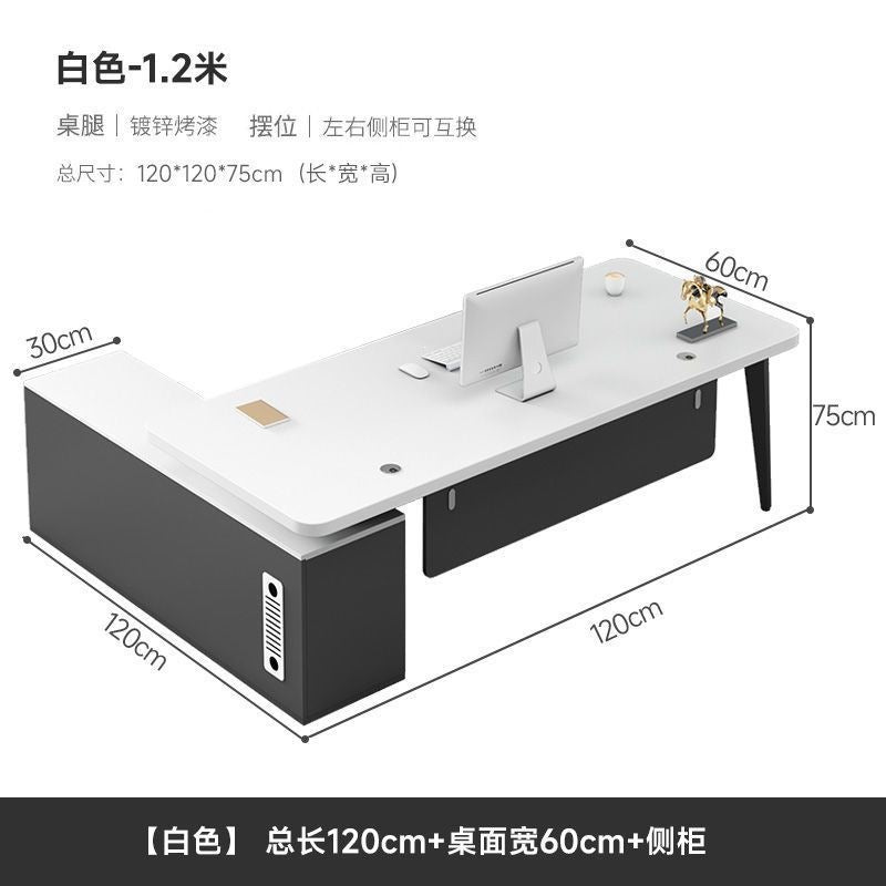 Boss desk office desk chair combination casual modern executive desk table office furniture desk single computer desk