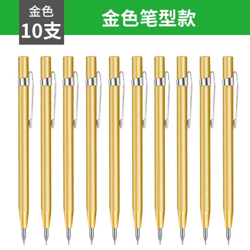 Tile marking needle alloy steel metal marking pen steel needle fitter pointed needle drawing line marker pen needle flying needle tool