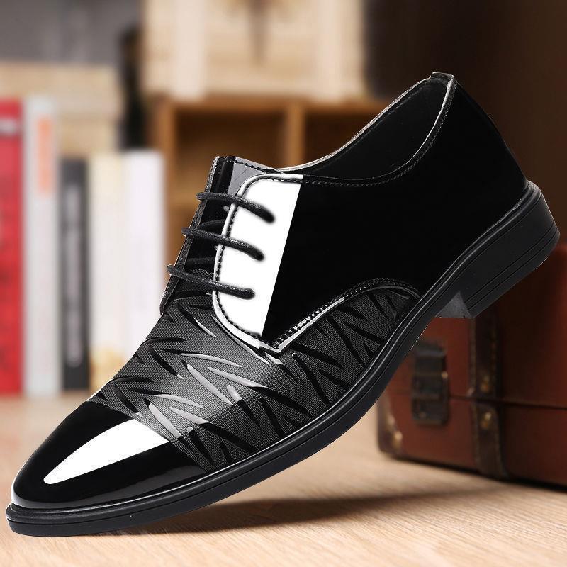 Clearance sale: men's leather shoes - new summer styles for young professionals. business casual, british style, breathable formal leather shoes for men - trendy and stylish