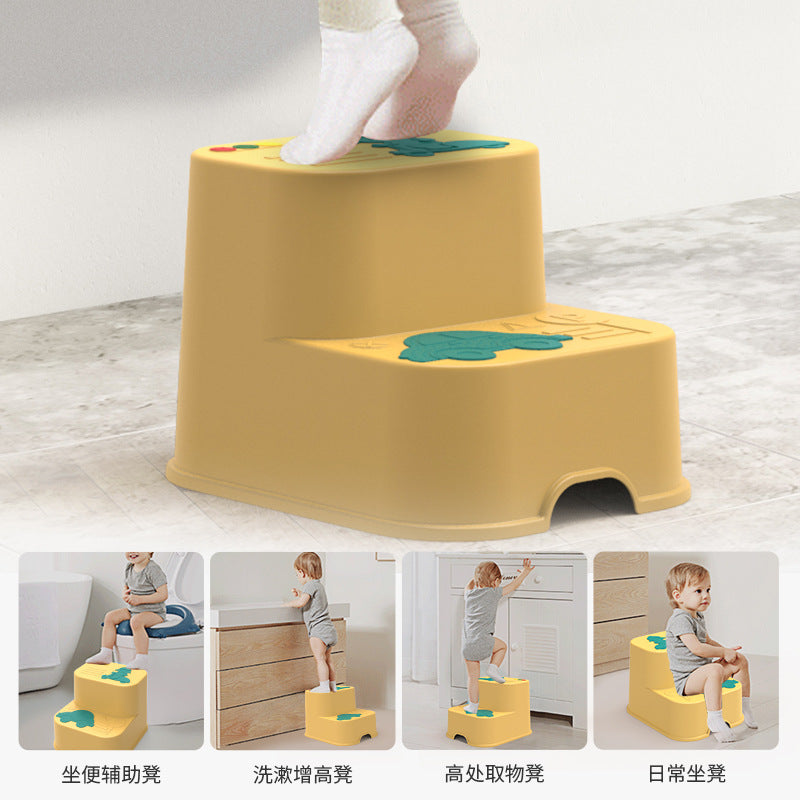 Kids step stool baby step stool non-slip stool wash face brush teeth wash step stool foot stool small bench