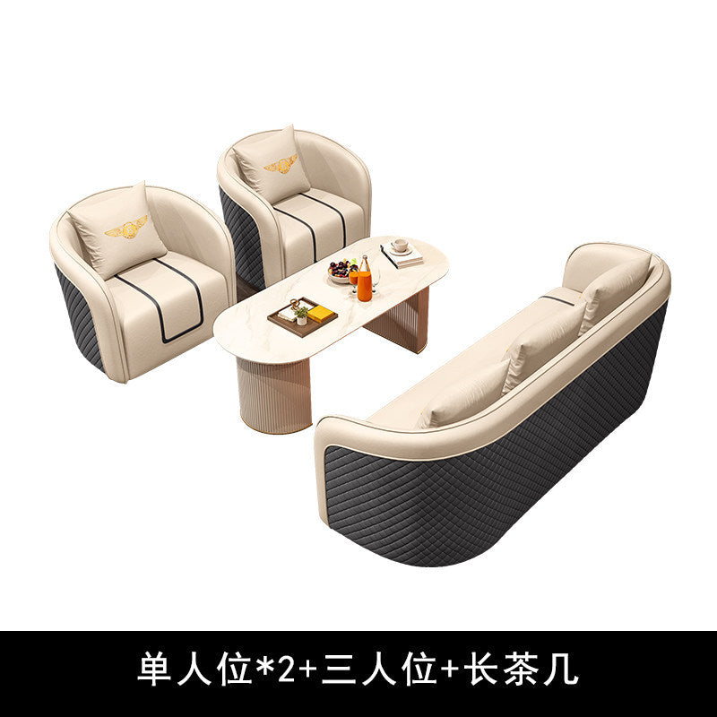 Accessible luxury hotel lobby sales office reception negotiation table and chairs casual chess and card room office reception casual sofa