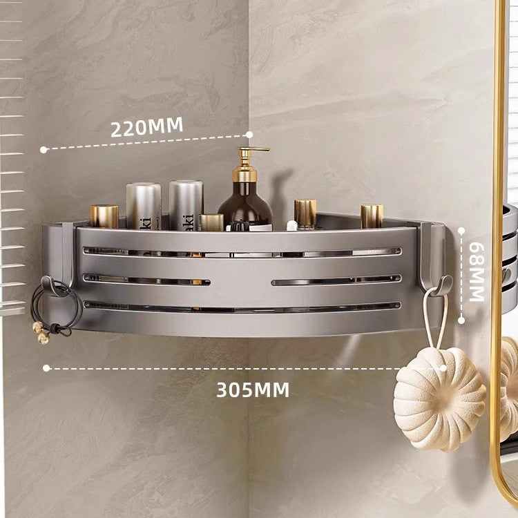 Bathroom storage rack, punch-free bathroom triangle wall-mounted toilet, washroom wall washbasin storage rack