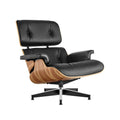 Eames single sofa lounge chair creative designer hotel genuine leather balcony lazy chair living room study sofa chair