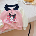 Girls' sweatshirt - new spring/autumn collection - cartoon long sleeve fashionable polo neck top for girls (wholesale)