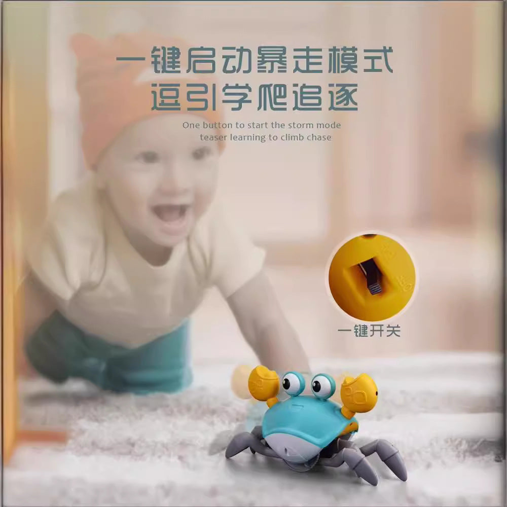 new product automatic escape crab toy electric sensor kids infants 0-3 years old male and female babies learning to crawl