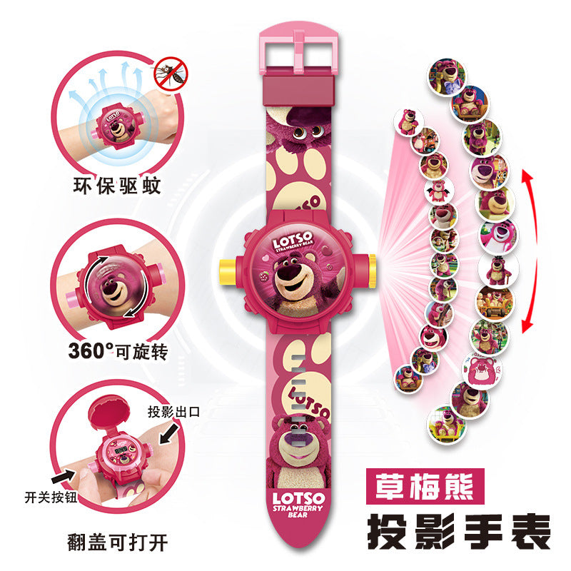 Kids' toy zero mosquito repellent bracelet ultraman kindergarten kuromi boy girl electronic projection watch