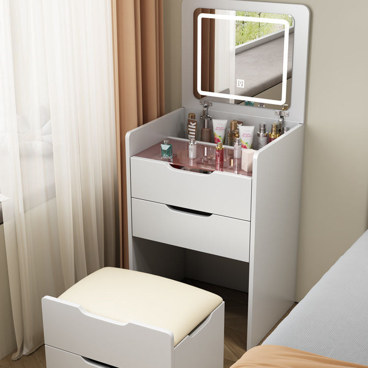 Solid wood dresser, small bedside storage cabinet, modern simple small apartment folding dresser, bedside makeup table