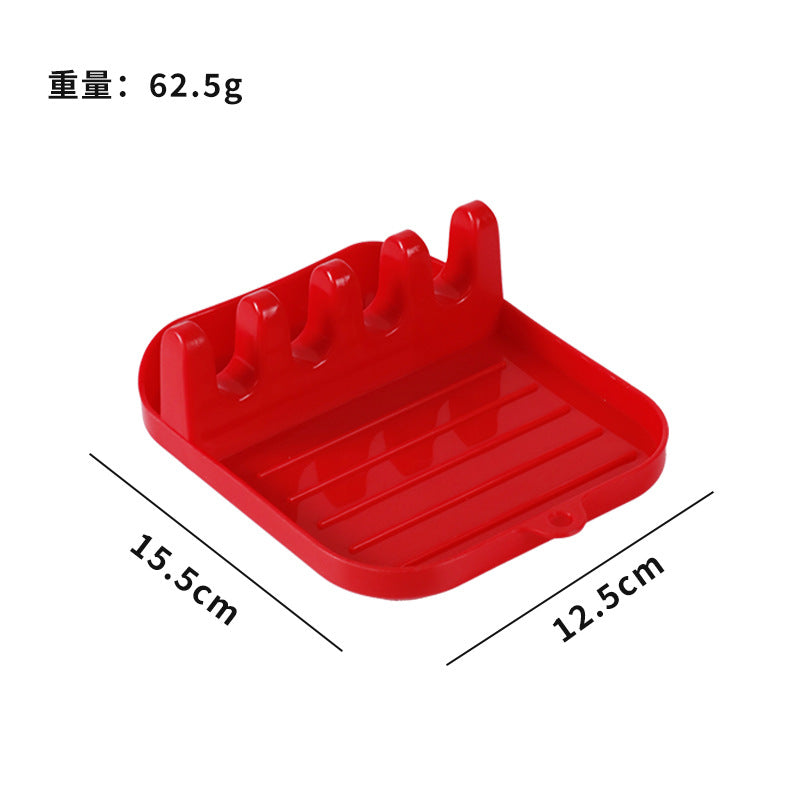 kitchen drain multi-purpose pot lid rack kitchen utensil storage rack ppbottom base for chopsticks shovel spoon rack for home wholesale
