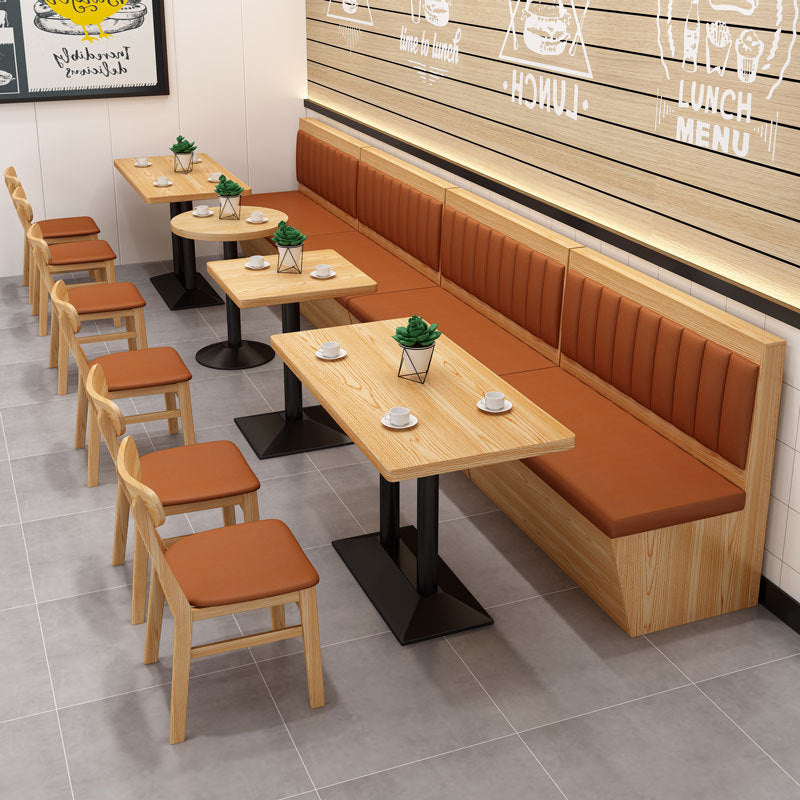 Customized tea house restaurant sofa booth cafe milk tea shop barbecue shop hot pot shop booth table and chair ktv sofa