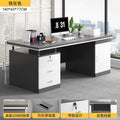 Iron gray 140*60*77cm three drawers and one cabinet