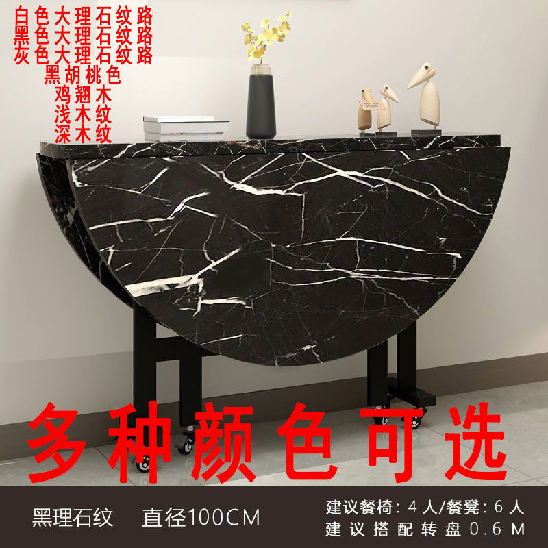 Foldable table home coffee table foldable movable dining table small apartment 70% off table round table living room large round table