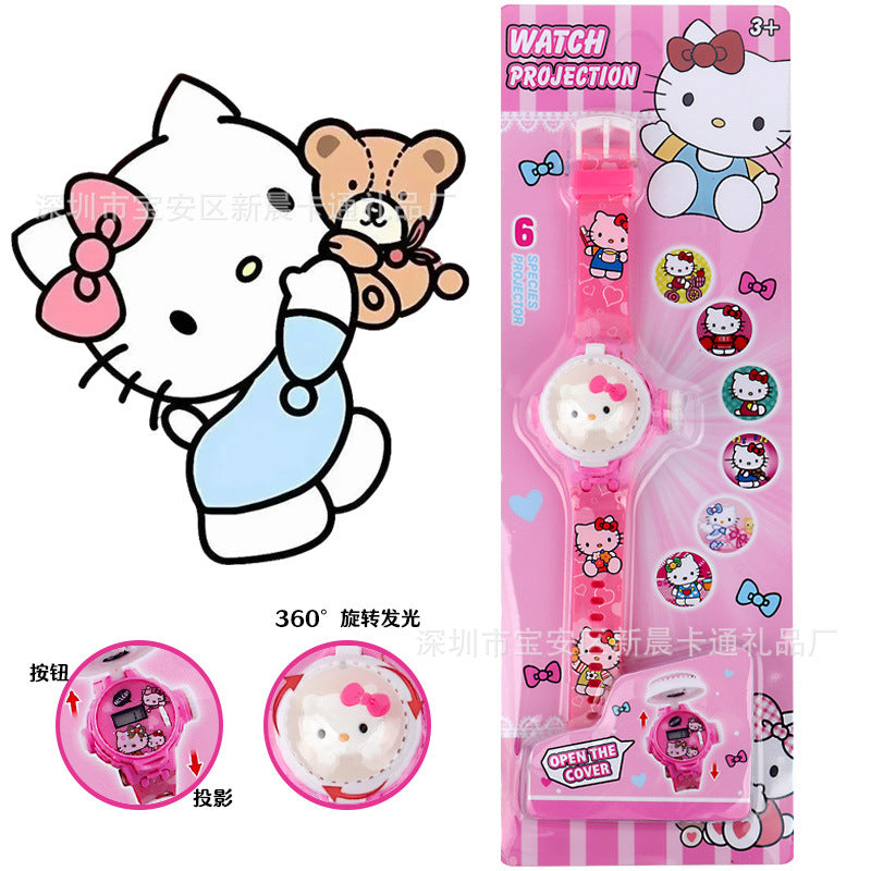 2025 new children's light-up spinning top watch - flashing creative rotating top watch - kindergarten small gift toy
