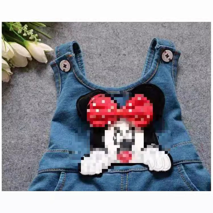 spring/autumn new girls' denim overalls set - direct from the manufacturer, dropshipping available
