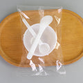 Cosmetic & beauty mask mixing tool set - 3 piece kit: #3 mask bowl, small mask spatula, 10ml measuring spoon - individually packaged