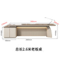 Overall length 2.6m boss desk with multimedia cable box