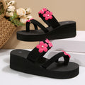 Camellia fashion new thick sole plus size flip flops 2025 summer new korean niche style sandals and slippers for women