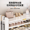 For home steel shoe cabinet door all-in-one cabinet entrance shoe rack large capacity dustproof flip-up door multi-layer storage rack
