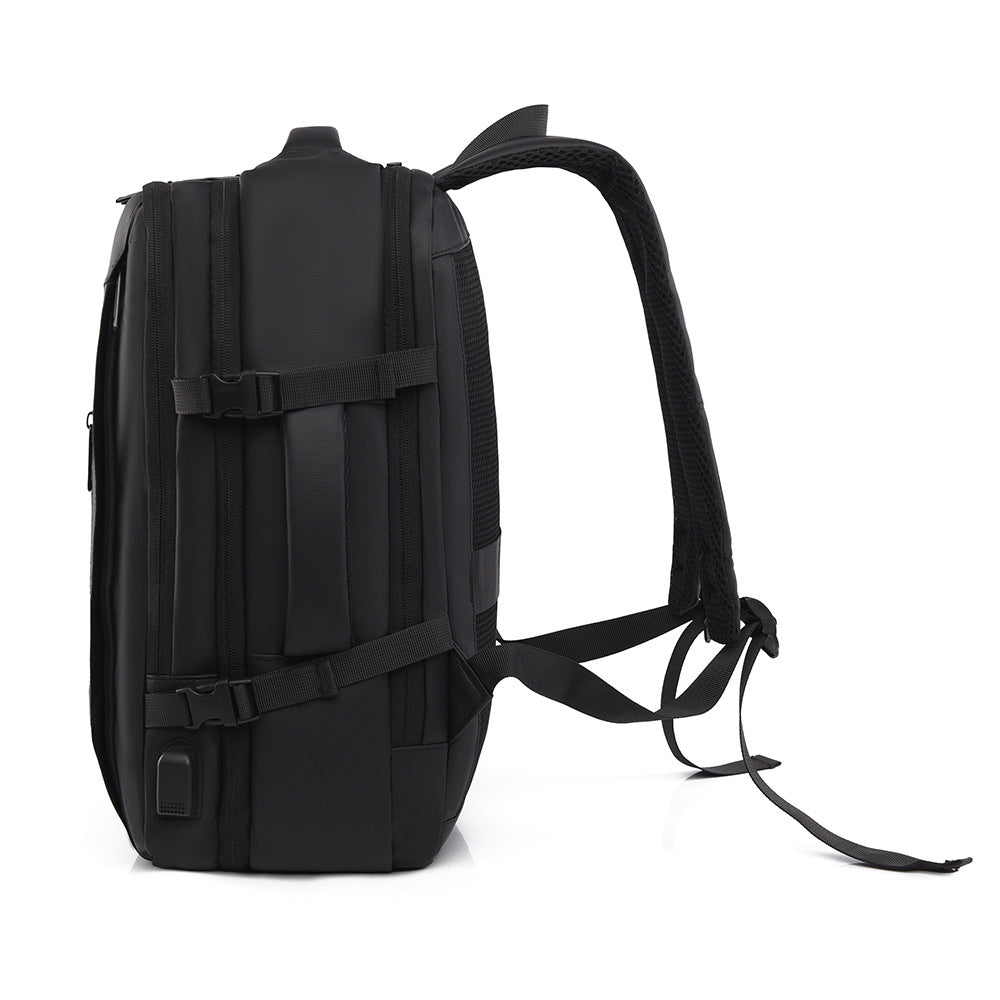 New men's backpack high sense scalable business large capacity portable backpack short business trip computer bag