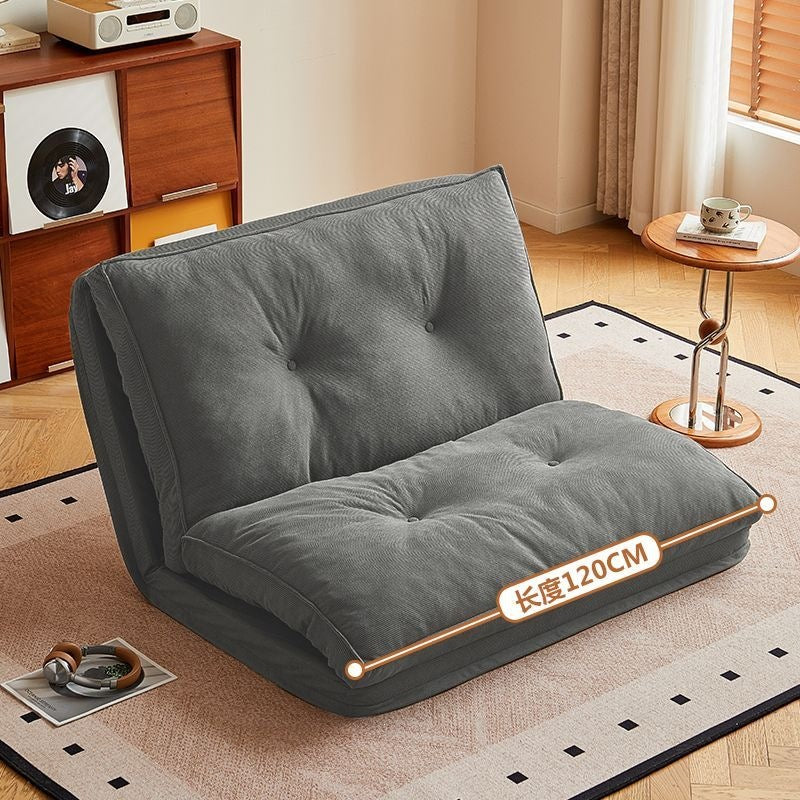 Lazy sofa bed living room dual-purpose single sofa small apartment for home cream style reclining and sleeping foldable sofa bed