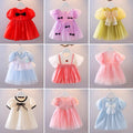 girls' summer dress - little girl baby princess dress - toddler & kids floral dress - puffy tulle skirt