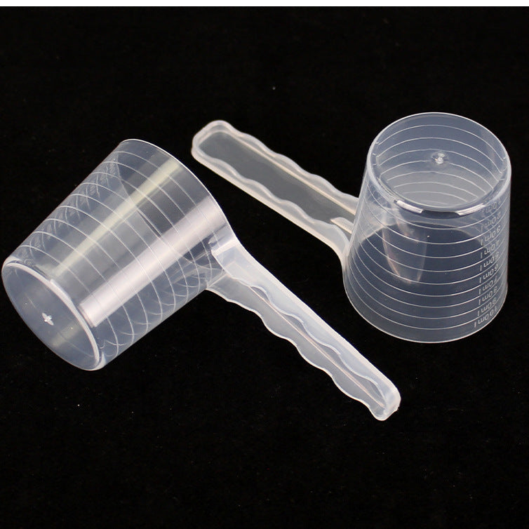 Plastic measuring spoon 100ml measuring cup facial mask spoon feed fertilizer pesticide laundry detergent explosive salt water 100g