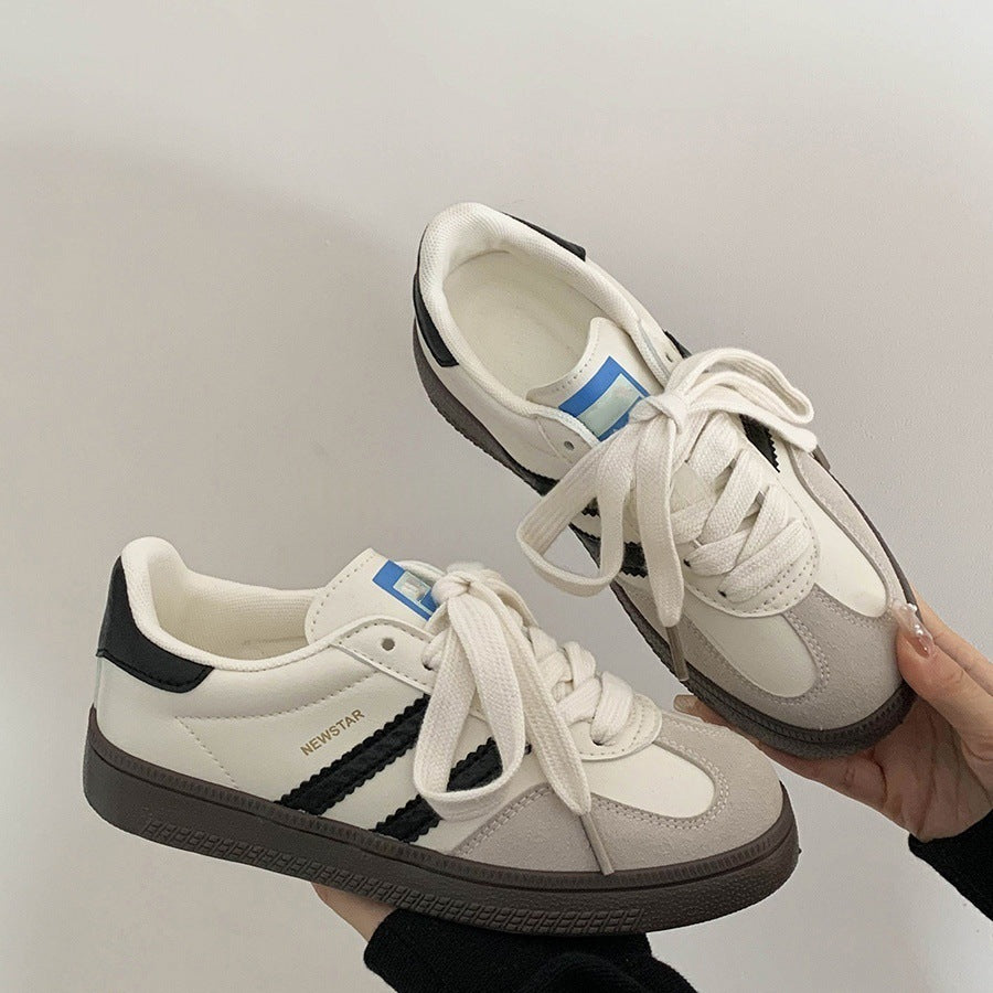 Retro german training shoes women's 2025 spring and autumn new arrivalflatsk-style sports casual shoes color matching easiest for matchfashion sneakers women
