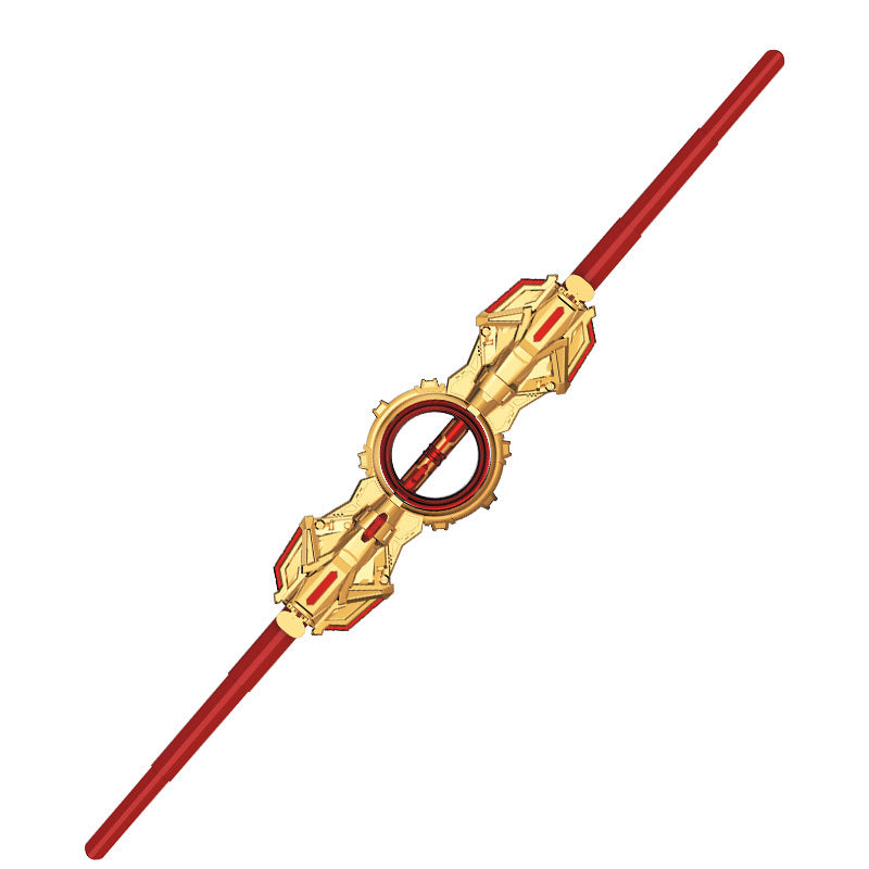 Kids' star wars light-up lightsaber toy - red flare, extendable, rotating, glowing giant sword, glow stick toy
