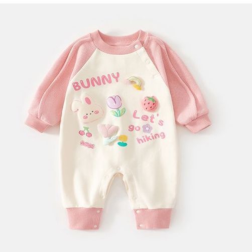 Newborn & infant autumn rompers: adorable bunny onesies for baby girls - cute & cozy newborn clothing