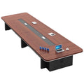 Saint-li conference table - modern minimalist large rectangular table for meetings, negotiations, and training