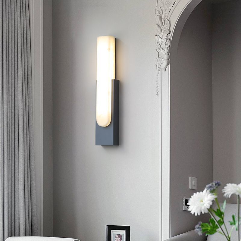 Nordic marble wall lamp - minimalist & luxe style for living room, bedroom, stairway, hallway, balcony, and bedside