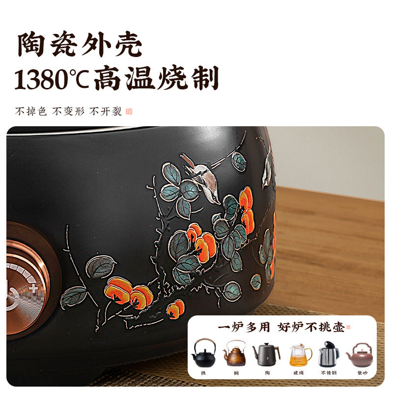 Glass teapot electric ceramic stove suitfor home health pot water kettle stove tea maker stew all-in-one tea stove gift