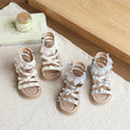 Girls' roman princess sandals - new summer collection for toddlers and big kids - soft sole beach shoes