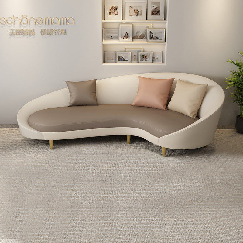 Nordic clothing store sofa simple modern curved internet celebrity shaped creative accessible luxury beauty salon casual store reception