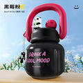 Cartoon lifting pot big belly thermos cup double drink kids thermos cup 316 stainless steel large capacity travel straw cup