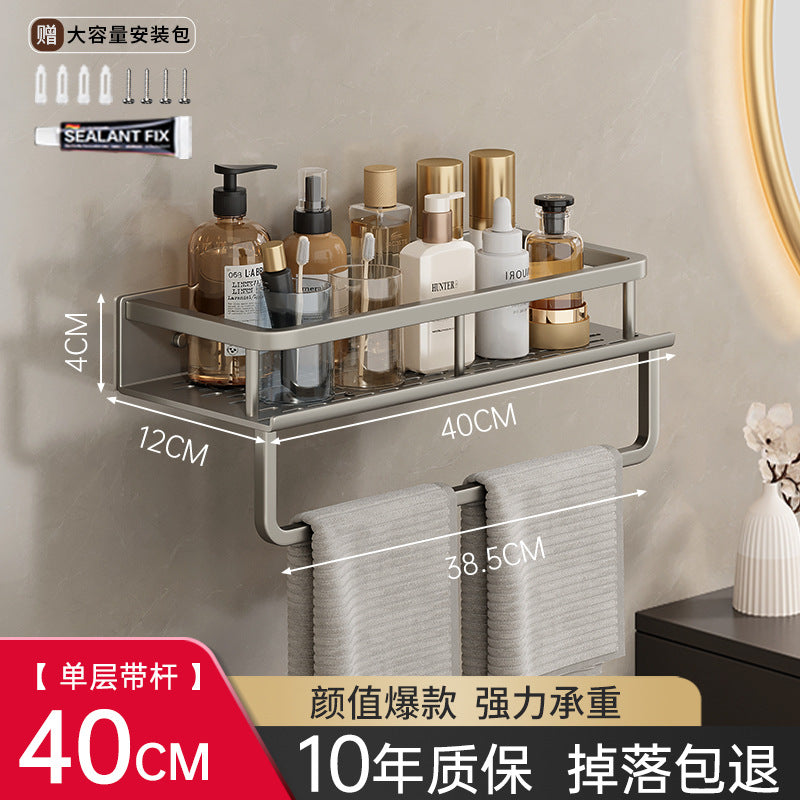 No punching toilet rack bathroom toilet hand wash bath washstand wall mounted wall storage rack