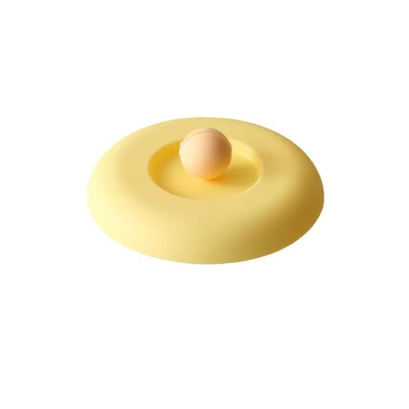 Creative silicone cup lid universal round dustproof ceramic teacup water cup accessories cute cartoon mug lid