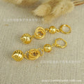 middle eastern women's spherical heart earrings arabic ethiopian jewelry handmade geometric earrings
