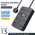 Amazon's new us standard usb multi-hole pd fast charging power strip with bilateral bypass socket strip extension power strip