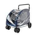 New pet stroller dog trailer pet cart small dog folding stroller raincoat windshield rain cover