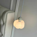 Pumpkin internet celebrity cream style chandelier bedroom bedside warm atmosphere cotton kids room living room tv background wall lamp