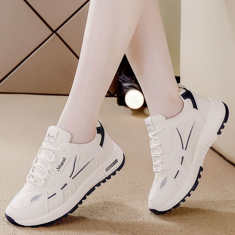 plus size white sneakers women's breathable running forrest gump shoes 2025 spring and autumn new versatile ultra-light casual sports shoes