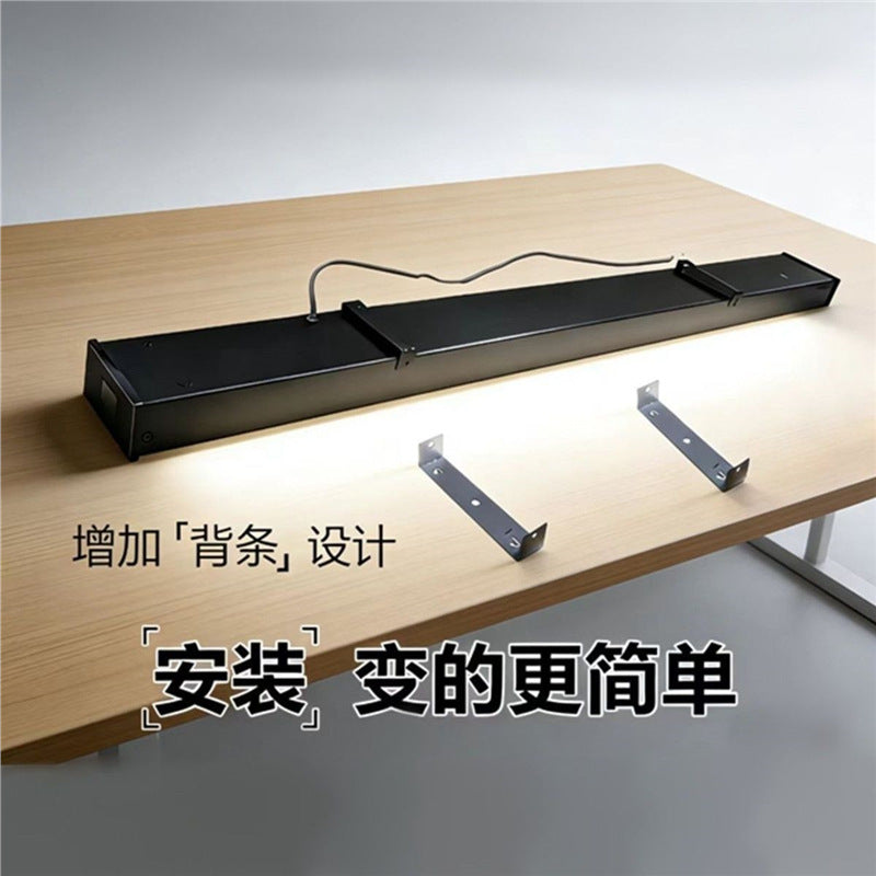 Upgraded gold steel led linear light office pendant lamp - thickened, matte finish, high brightness - ideal for gyms and supermarkets