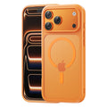 Suitable for iphone16 skin-feeling magnetic phone case with large holes apple 17promax transparent frosted anti-fall protective case
