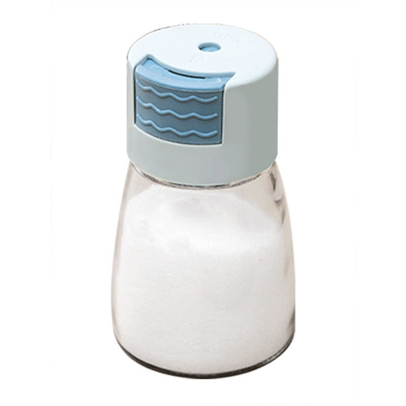 New quantitative seasoning bottle seasoning jar household seasoning bottle kitchen seasoning box moisture-proof salt bottle glass salt jar