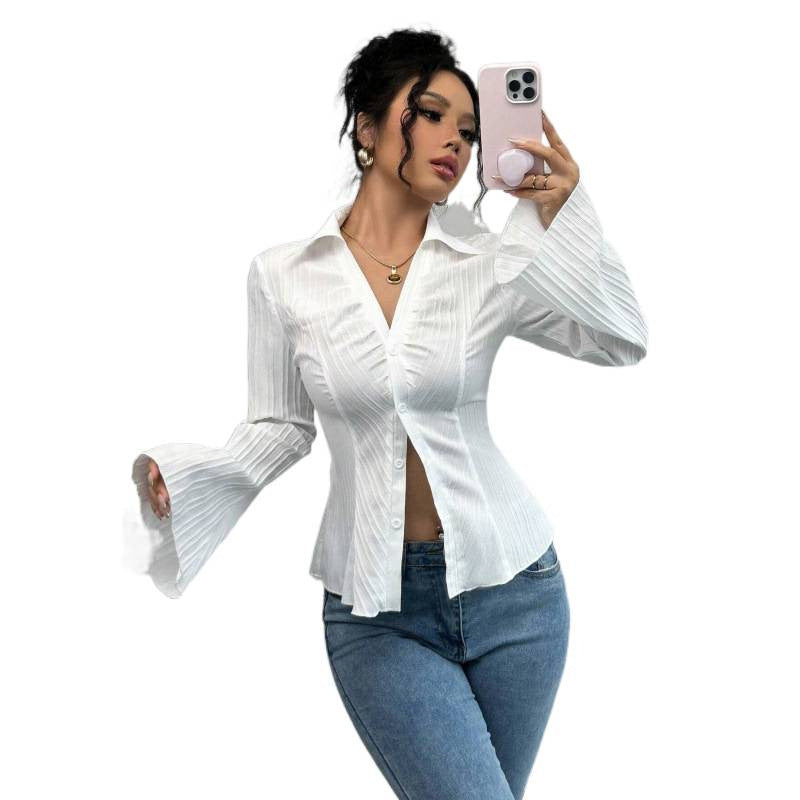 Real shot of export cross-border independent station 1688 foreign order  hot-selling waist shirt