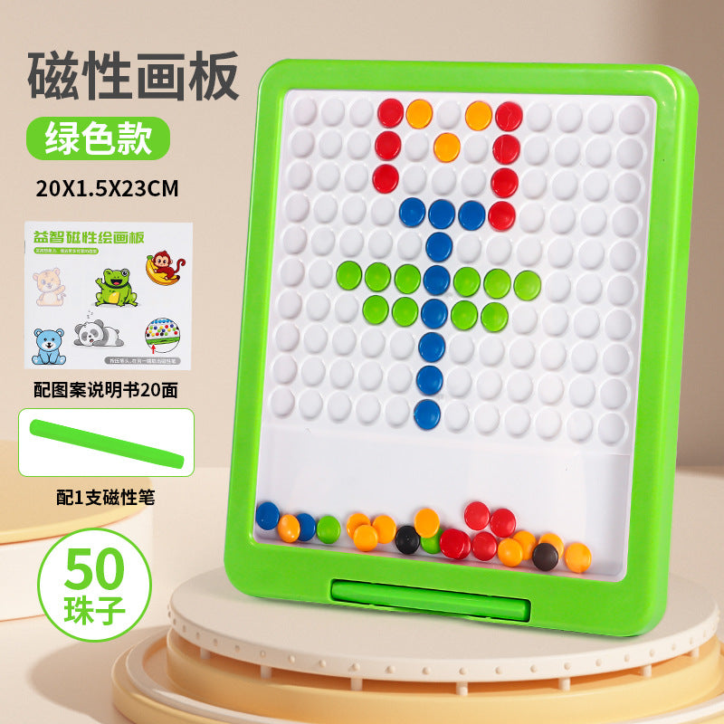 New rabbit magnetic drawing board children's animal puzzle early education puzzle pen control training magnetic drawing board 61 toy