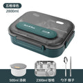Food-grade extra large lunch box for work, microwaveable 316 stainless steel lunch box, student thermal insulation sealed box