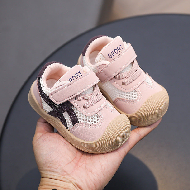 Summer soft-soled sneakers: new hollow-out mesh shoes for babies, boys, and girls - durable casual sneakers for toddlers and first walkers
