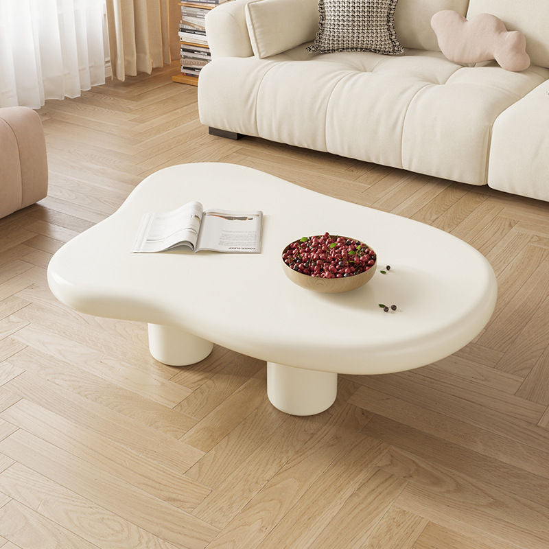 Scandinavian modern casual cloud coffee table living room for home small apartment special-shaped tea table cream style popular tableaccessible luxury
